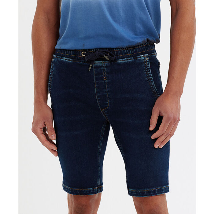 Men’s denim drawstring shorts Thumbnail