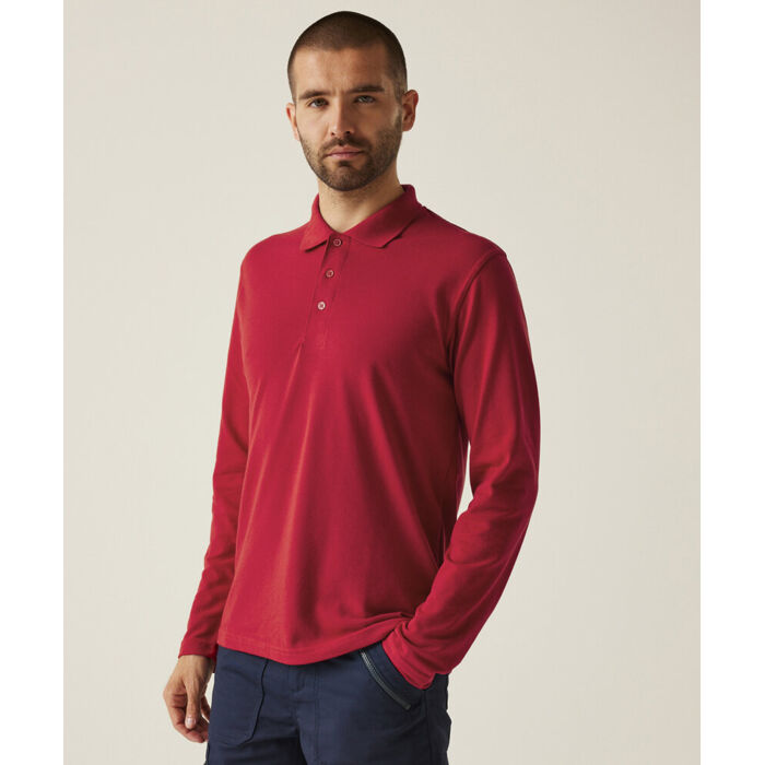 Pro 65/35 long sleeve polo Thumbnail