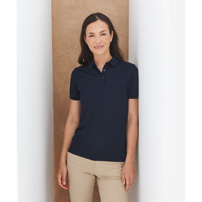 Women’s recycled polyester polo shirt Thumbnail