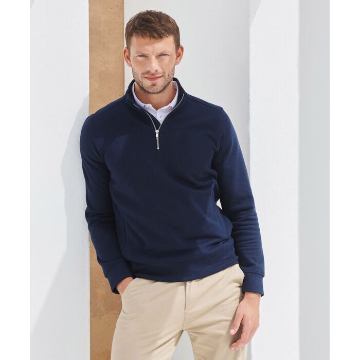 Unisex sustainable ¼-zip sweatshirt Thumbnail