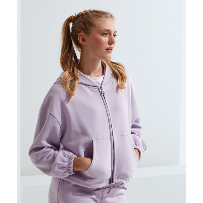 Women’s TriDri® recycled drawstring full-zip hoodie Thumbnail