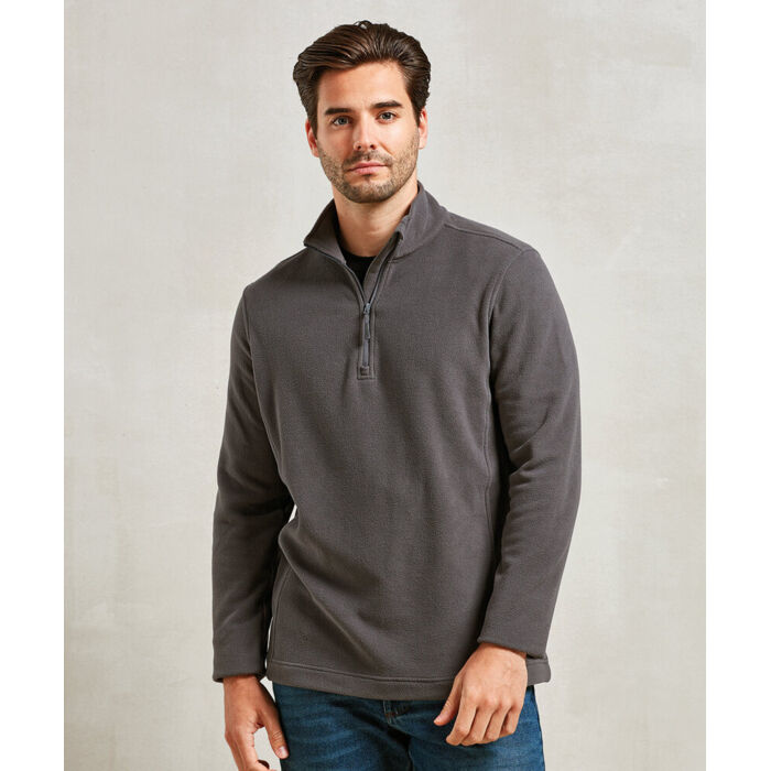 Unisex ‘Recyclight’ 1/4 zip microfleece Thumbnail