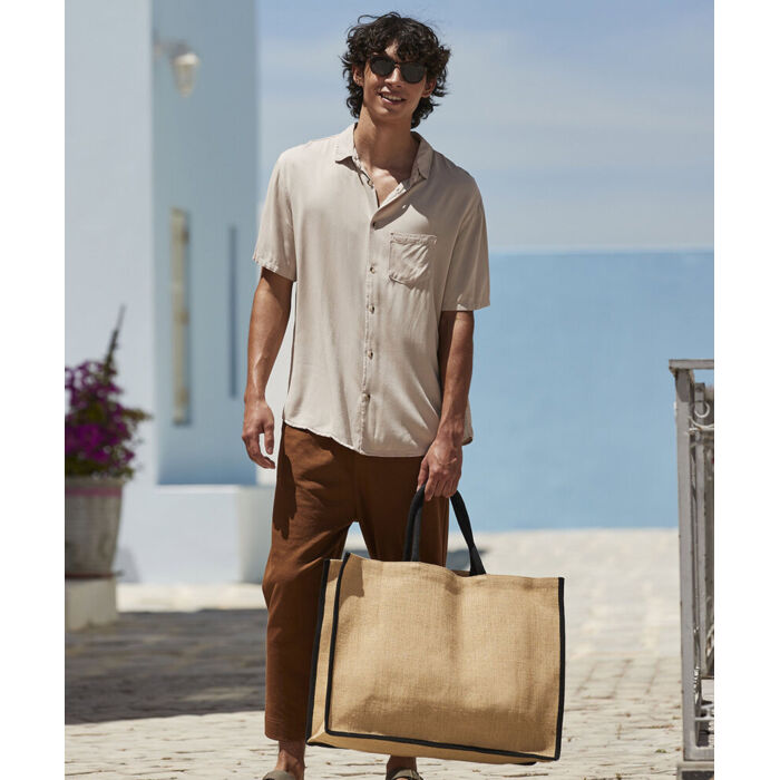 Natural starched jute market shopper Thumbnail