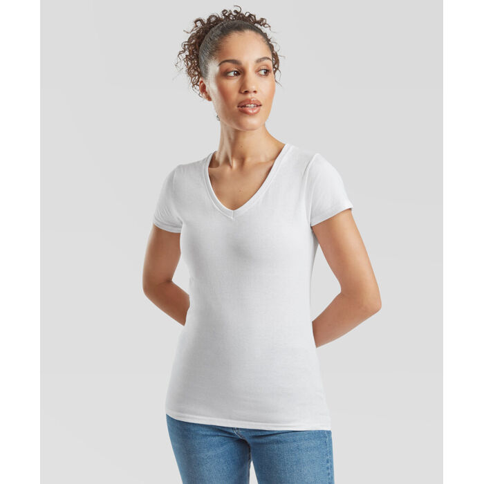 Women's valueweight v-neck T Thumbnail