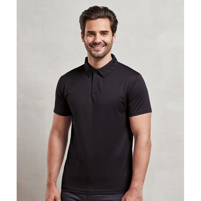 Coolchecker® studded polo Thumbnail