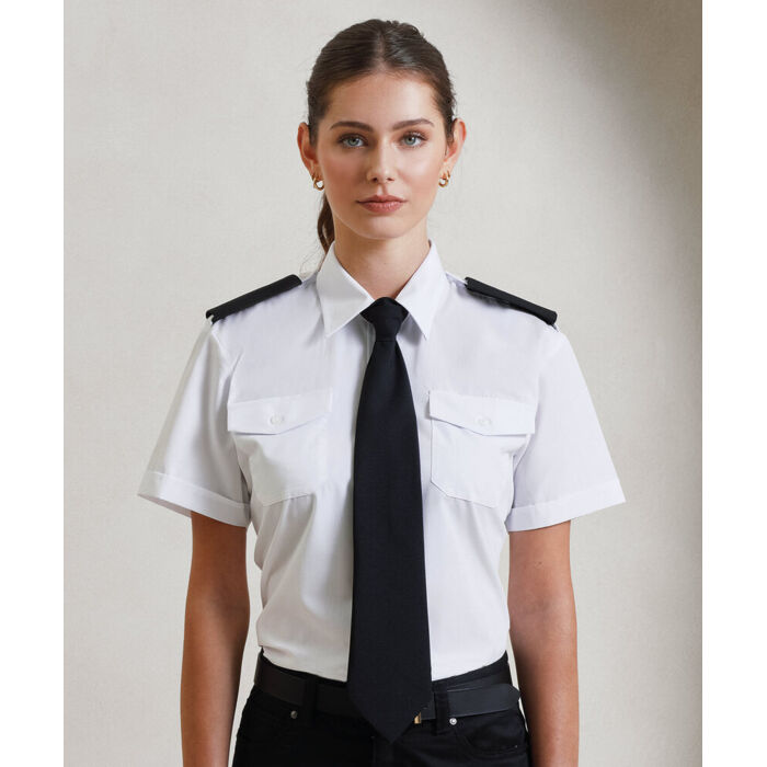 Women's short sleeve pilot blouse Thumbnail