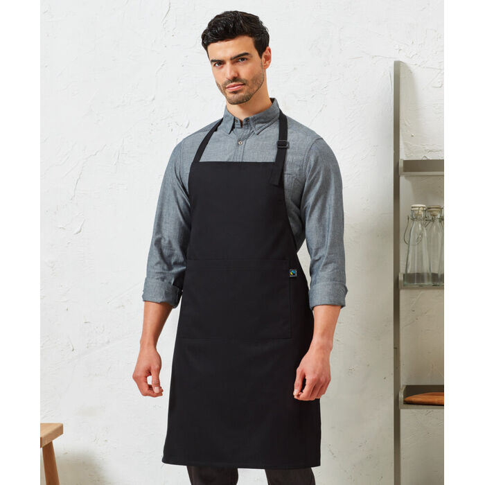 Cotton bib apron, organic and Fairtrade certified Thumbnail