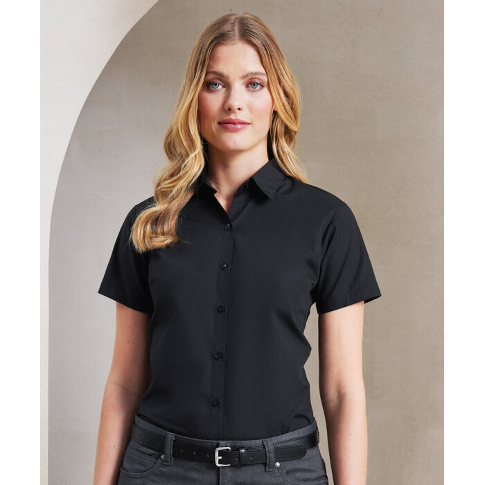 Women's supreme poplin short sleeve shirt Thumbnail