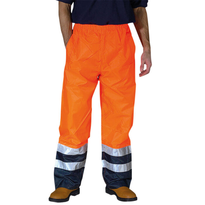Hi-vis waterproof overtrousers (HVS463) Thumbnail