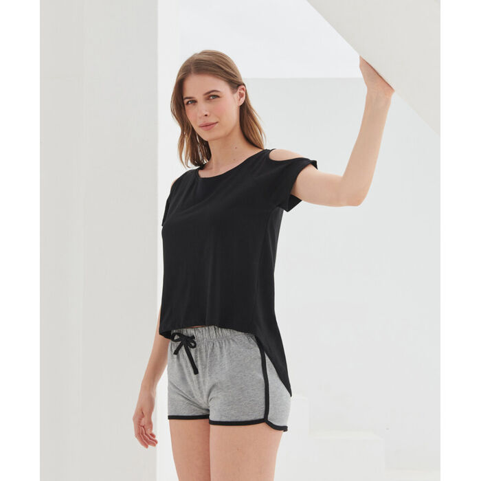 T-shirt with drop detail Thumbnail