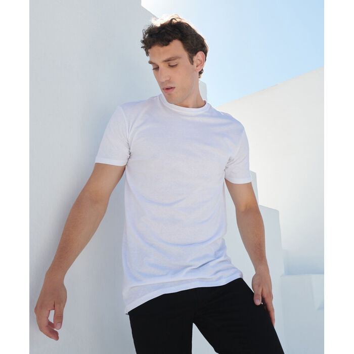 Longline t-shirt with dipped hem Thumbnail