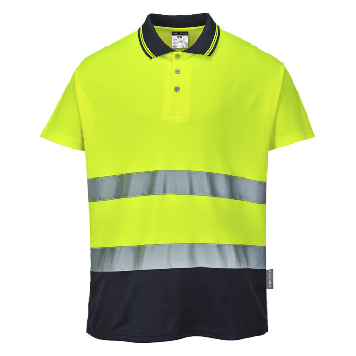 Two-tone cotton Comfort polo (S174) Thumbnail